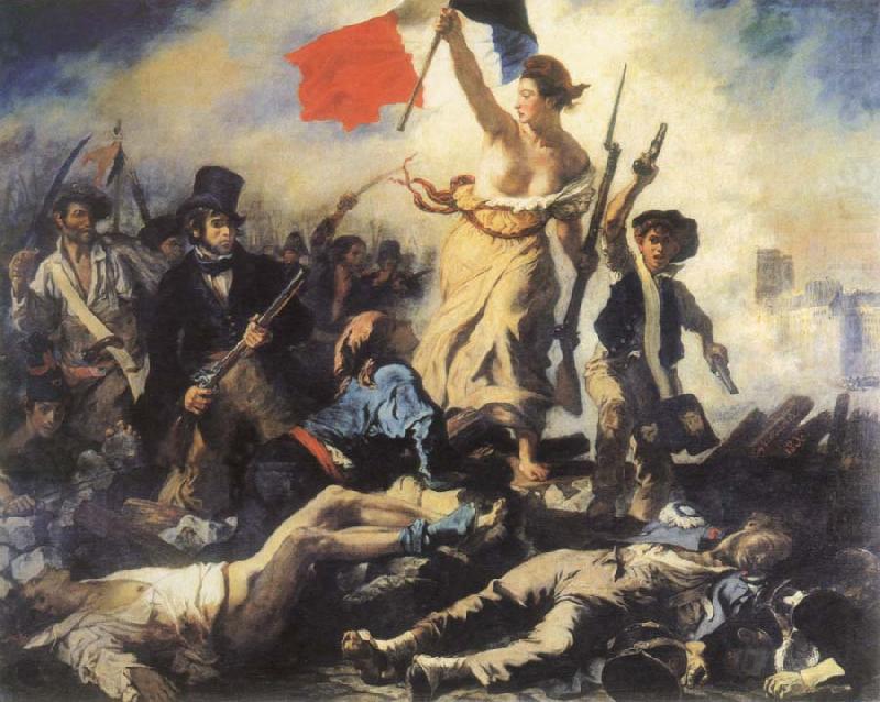 Eugene Delacroix liberty leading the people china oil painting image